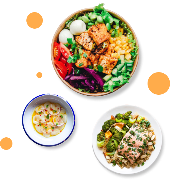 Ilustração de pratos